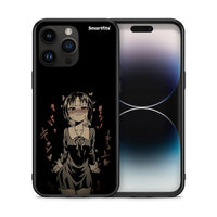 Thumbnail for Θήκη iPhone 14 Pro Max Anime Girl από τη Smartfits με σχέδιο στο πίσω μέρος και μαύρο περίβλημα | iPhone 14 Pro Max Anime Girl case with colorful back and black bezels