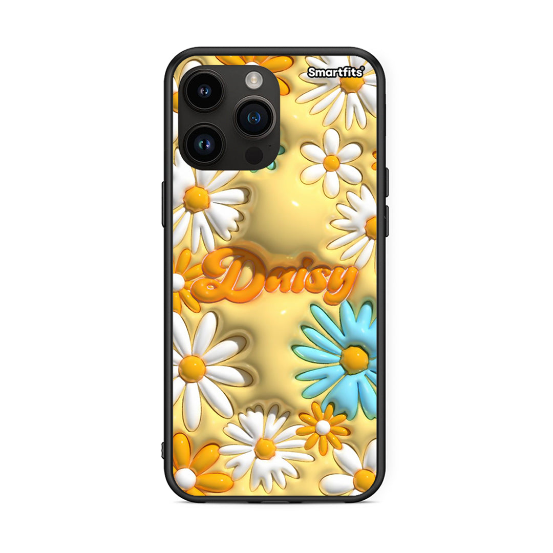 iPhone 14 Pro Max Bubble Daisies θήκη από τη Smartfits με σχέδιο στο πίσω μέρος και μαύρο περίβλημα | Smartphone case with colorful back and black bezels by Smartfits