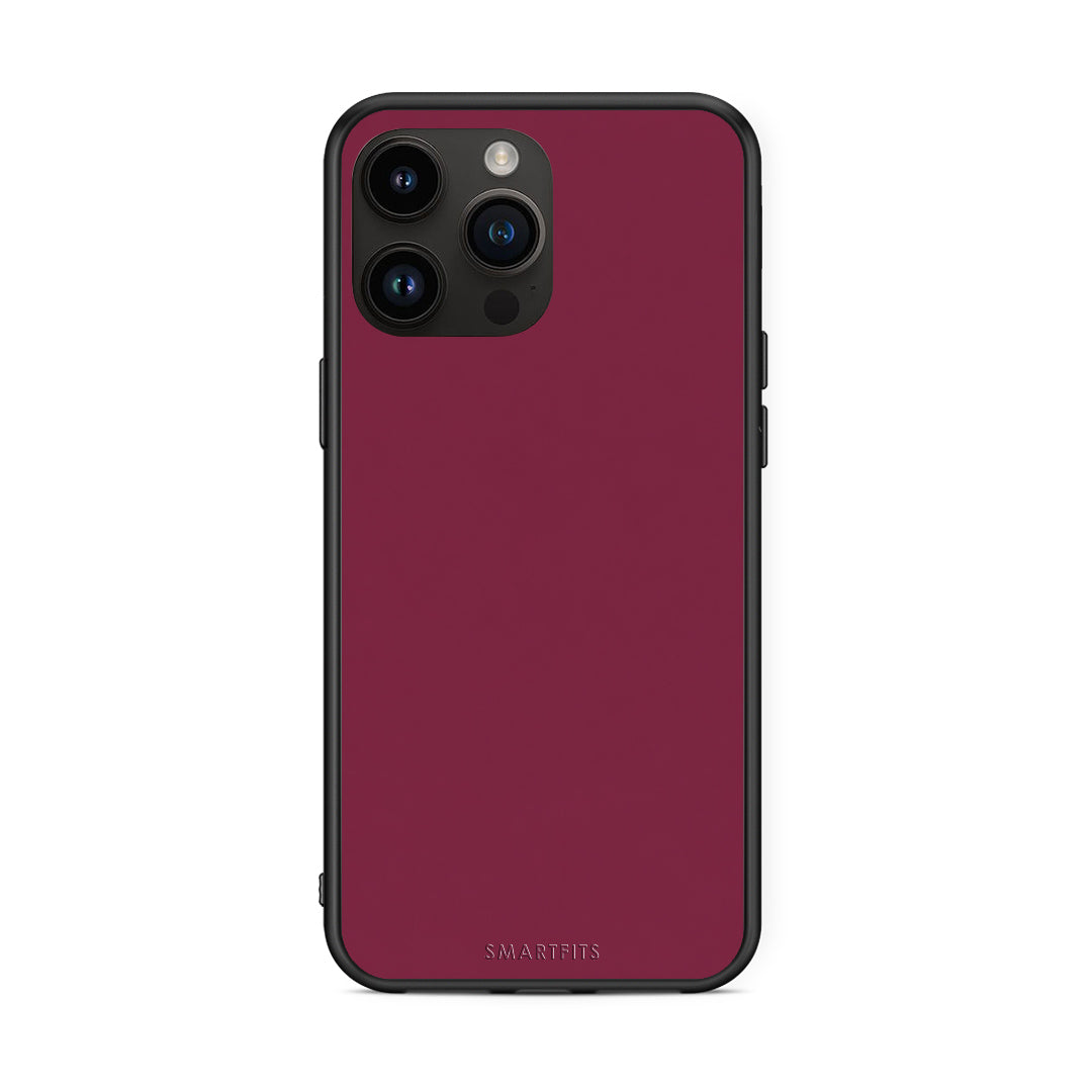 Θήκη iPhone 15 Pro Max Burgundy από τη Smartfits με σχέδιο στο πίσω μέρος και μαύρο περίβλημα | iPhone 15 Pro Max Burgundy case with colorful back and black bezels