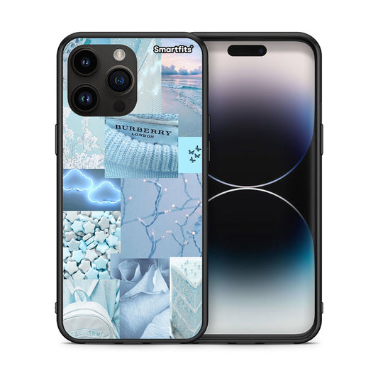 Θήκη iPhone 15 Pro Max Ciel Aesthetic Collage από τη Smartfits με σχέδιο στο πίσω μέρος και μαύρο περίβλημα | iPhone 15 Pro Max Ciel Aesthetic Collage case with colorful back and black bezels
