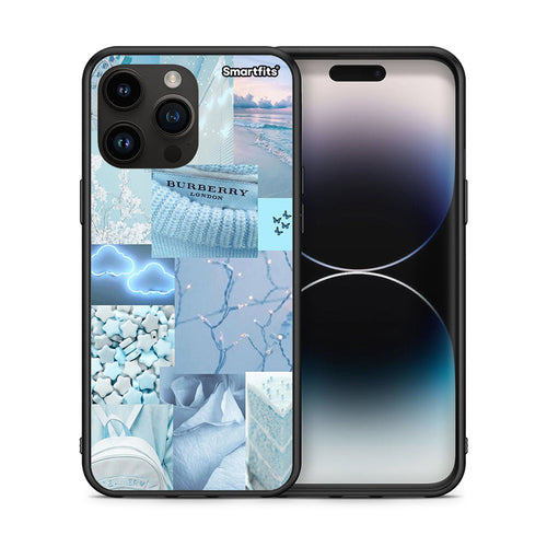 Θήκη iPhone 14 Pro Max Ciel Aesthetic Collage από τη Smartfits με σχέδιο στο πίσω μέρος και μαύρο περίβλημα | iPhone 14 Pro Max Ciel Aesthetic Collage case with colorful back and black bezels