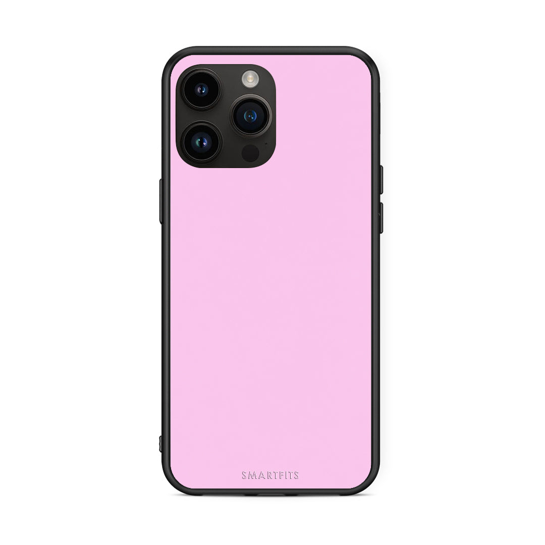 Θήκη iPhone 15 Pro Max Cotton Candy Pink από τη Smartfits με σχέδιο στο πίσω μέρος και μαύρο περίβλημα | iPhone 15 Pro Max Cotton Candy Pink case with colorful back and black bezels