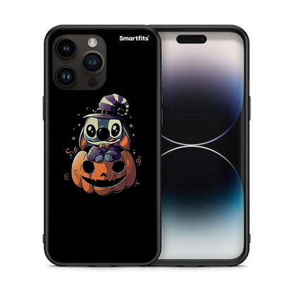 Θήκη iPhone 15 Pro Max Halloween Stitch από τη Smartfits με σχέδιο στο πίσω μέρος και μαύρο περίβλημα | iPhone 15 Pro Max Halloween Stitch case with colorful back and black bezels