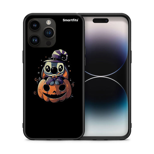 Θήκη iPhone 15 Pro Max Halloween Stitch από τη Smartfits με σχέδιο στο πίσω μέρος και μαύρο περίβλημα | iPhone 15 Pro Max Halloween Stitch case with colorful back and black bezels