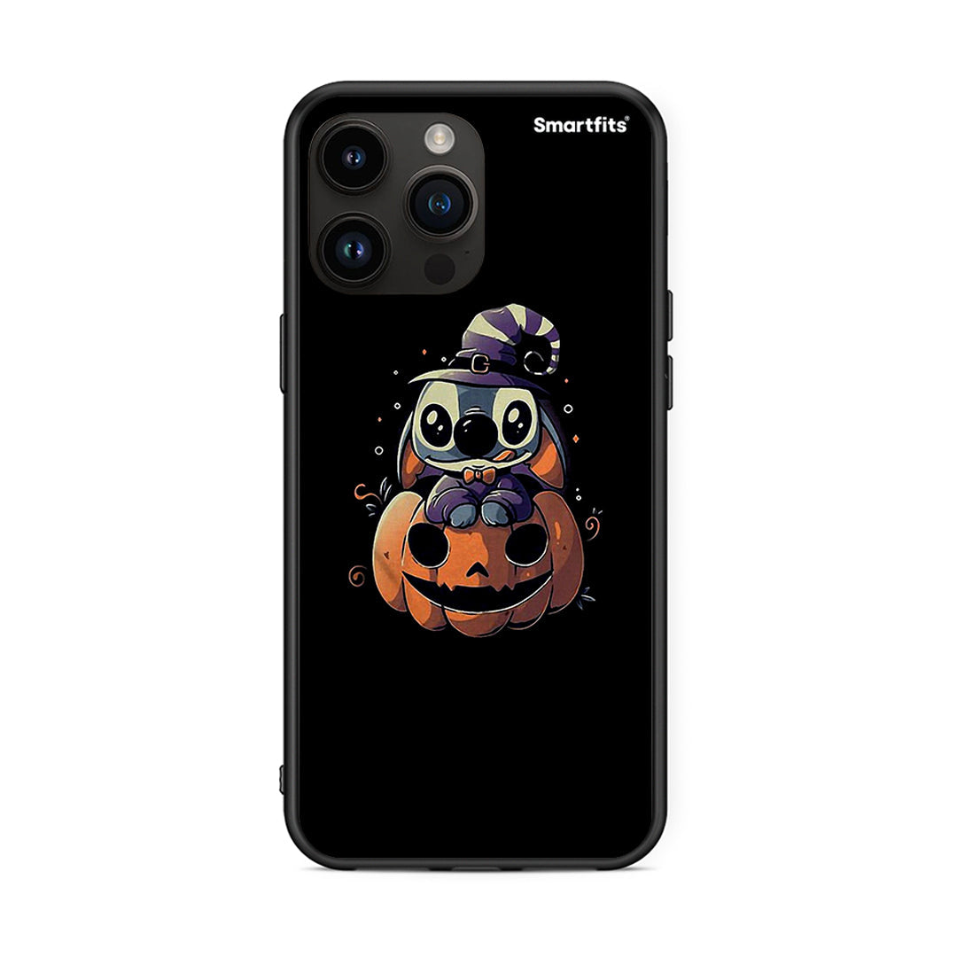 iPhone 15 Pro Max Halloween Stitch θήκη από τη Smartfits με σχέδιο στο πίσω μέρος και μαύρο περίβλημα | Smartphone case with colorful back and black bezels by Smartfits