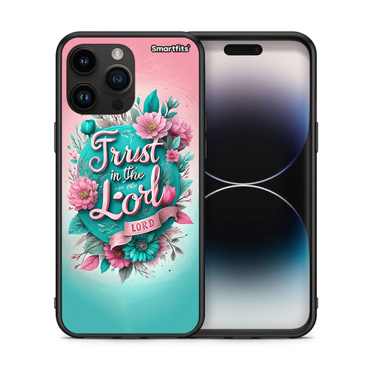 Θήκη iPhone 15 Pro Max Lord Trust από τη Smartfits με σχέδιο στο πίσω μέρος και μαύρο περίβλημα | iPhone 15 Pro Max Lord Trust case with colorful back and black bezels