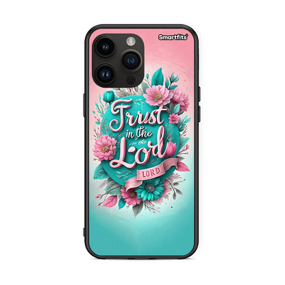 iPhone 15 Pro Max Lord Trust θήκη από τη Smartfits με σχέδιο στο πίσω μέρος και μαύρο περίβλημα | Smartphone case with colorful back and black bezels by Smartfits