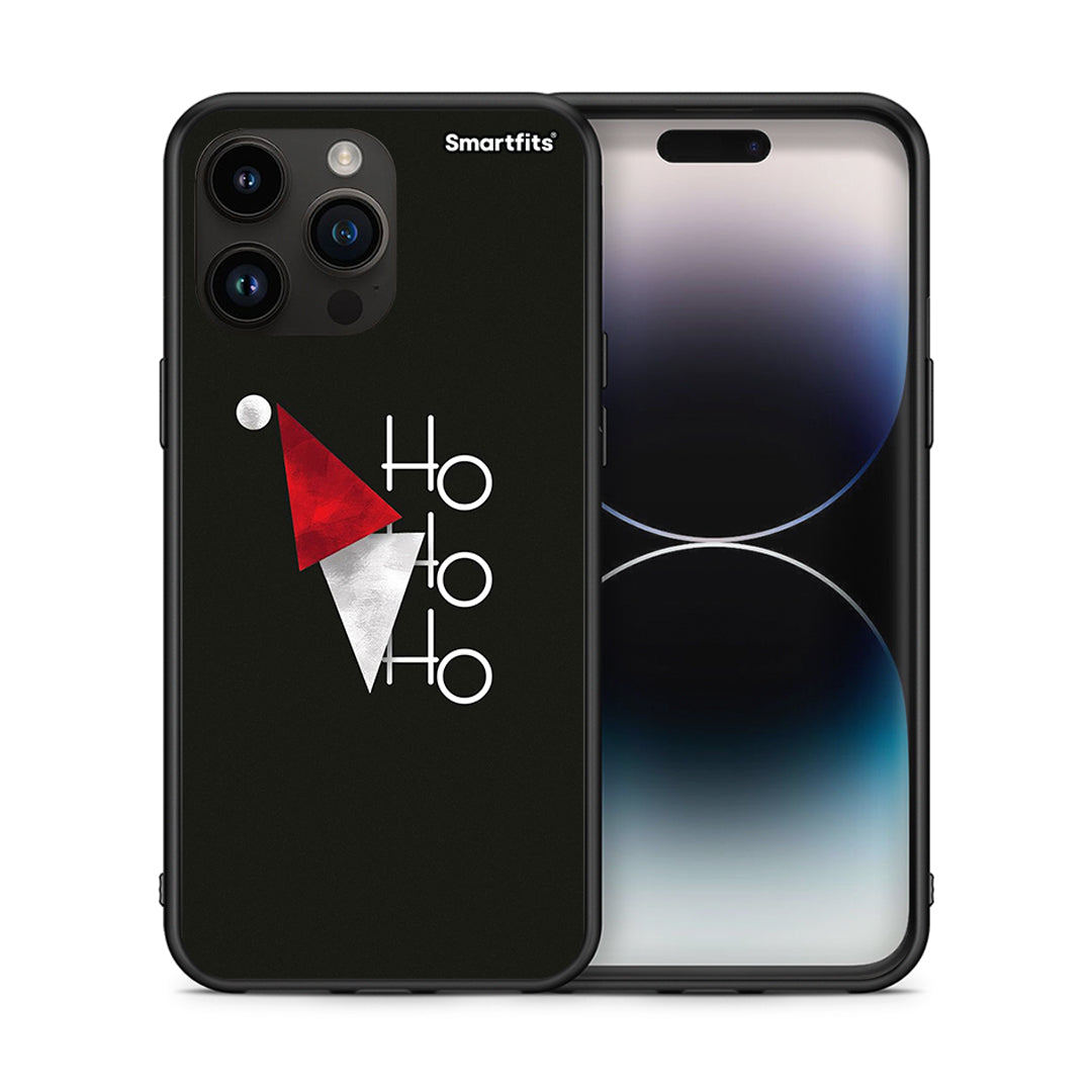 Θήκη iPhone 14 Pro Max Minimal Christmas από τη Smartfits με σχέδιο στο πίσω μέρος και μαύρο περίβλημα | iPhone 14 Pro Max Minimal Christmas case with colorful back and black bezels