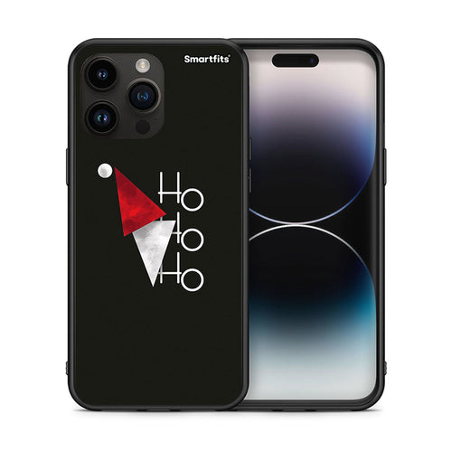Θήκη iPhone 14 Pro Max Minimal Christmas από τη Smartfits με σχέδιο στο πίσω μέρος και μαύρο περίβλημα | iPhone 14 Pro Max Minimal Christmas case with colorful back and black bezels