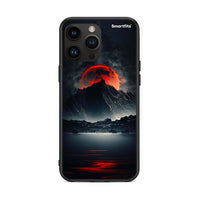 Thumbnail for iPhone 14 Pro Max Red Full Moon θήκη από τη Smartfits με σχέδιο στο πίσω μέρος και μαύρο περίβλημα | Smartphone case with colorful back and black bezels by Smartfits