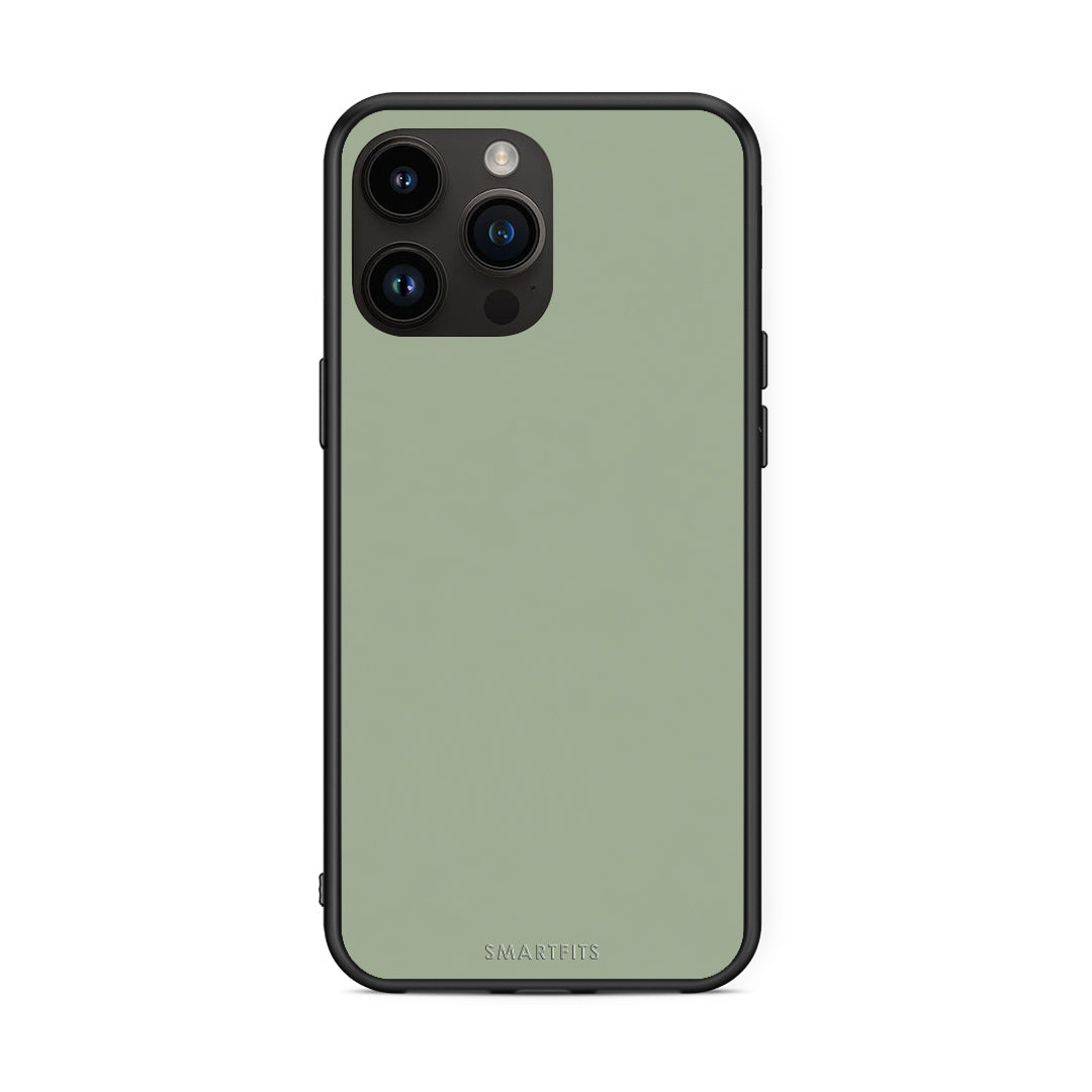 Θήκη iPhone 15 Pro Max Sage Green από τη Smartfits με σχέδιο στο πίσω μέρος και μαύρο περίβλημα | iPhone 15 Pro Max Sage Green case with colorful back and black bezels
