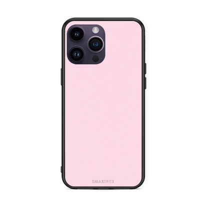 Θήκη iPhone 14 Pro Pale Pink από τη Smartfits με σχέδιο στο πίσω μέρος και μαύρο περίβλημα | iPhone 14 Pro Pale Pink case with colorful back and black bezels