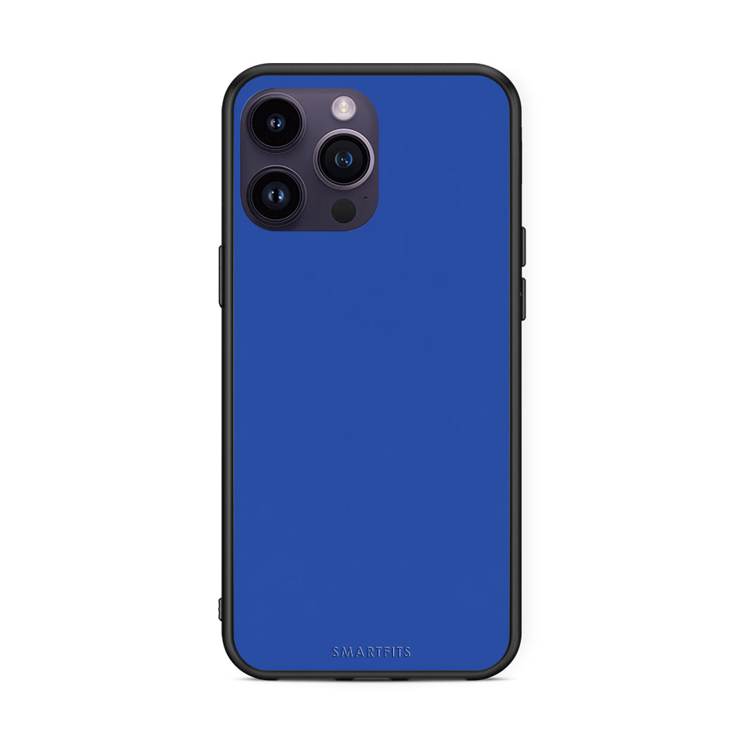 Θήκη iPhone 14 Pro Royal Blue από τη Smartfits με σχέδιο στο πίσω μέρος και μαύρο περίβλημα | iPhone 14 Pro Royal Blue case with colorful back and black bezels