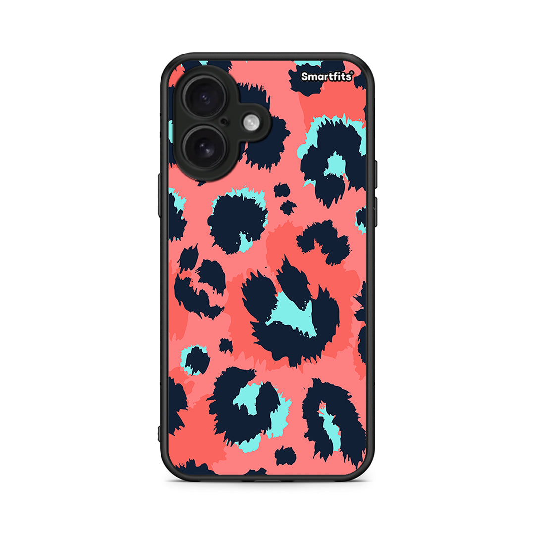 22 - iPhone 16 Pink Leopard Animal case, cover, bumper