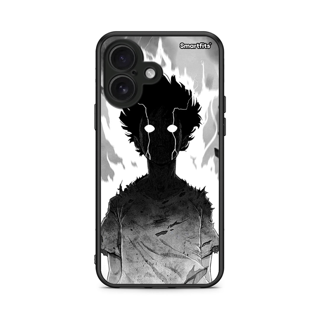 iPhone 16 Anime Boy Θήκη από τη Smartfits με σχέδιο στο πίσω μέρος και μαύρο περίβλημα | Smartphone case with colorful back and black bezels by Smartfits