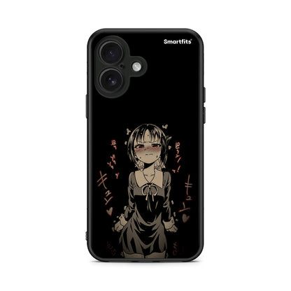 iPhone 16 Anime Girl θήκη από τη Smartfits με σχέδιο στο πίσω μέρος και μαύρο περίβλημα | Smartphone case with colorful back and black bezels by Smartfits