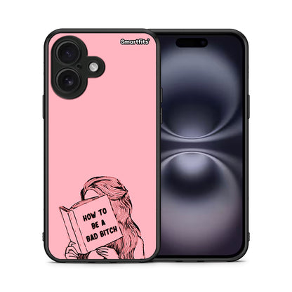 Θήκη iPhone 16 Bad Bitch από τη Smartfits με σχέδιο στο πίσω μέρος και μαύρο περίβλημα | iPhone 16 Bad Bitch case with colorful back and black bezels