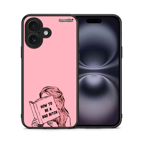 Θήκη iPhone 16 Bad Bitch από τη Smartfits με σχέδιο στο πίσω μέρος και μαύρο περίβλημα | iPhone 16 Bad Bitch case with colorful back and black bezels