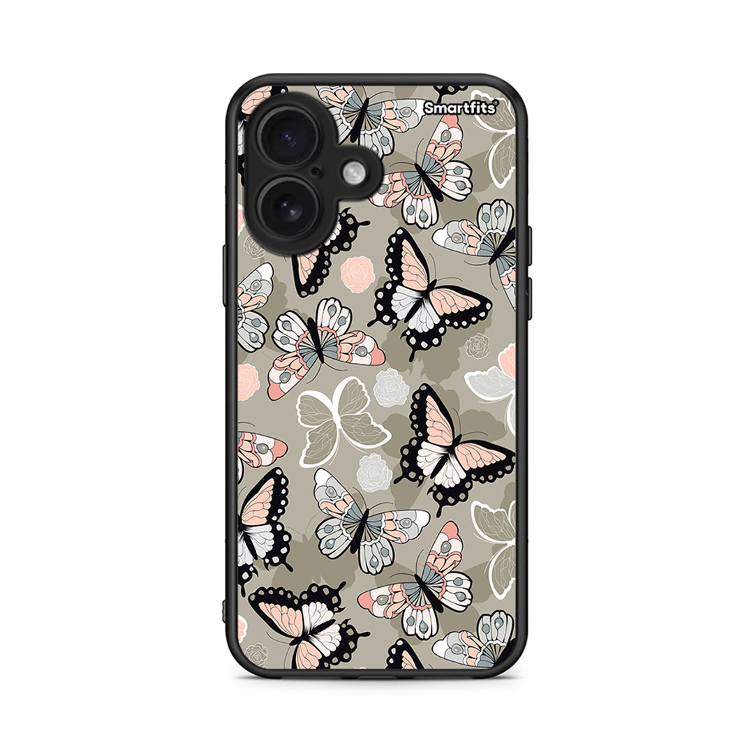 135 - iPhone 16 Butterflies Boho case, cover, bumper