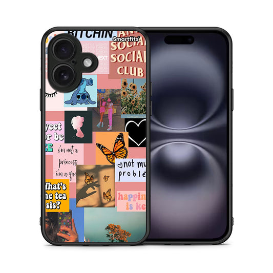 Collage Bitchin - iPhone 16 θήκη