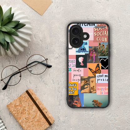 Collage Bitchin - iPhone 16 θήκη