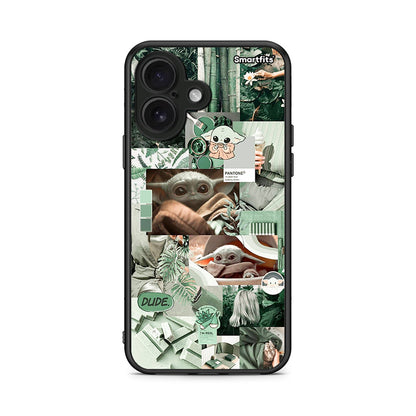 iPhone 16 Collage Dude Θήκη Αγίου Βαλεντίνου από τη Smartfits με σχέδιο στο πίσω μέρος και μαύρο περίβλημα | Smartphone case with colorful back and black bezels by Smartfits