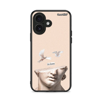 iPhone 16 In Love θήκη από τη Smartfits με σχέδιο στο πίσω μέρος και μαύρο περίβλημα | Smartphone case with colorful back and black bezels by Smartfits