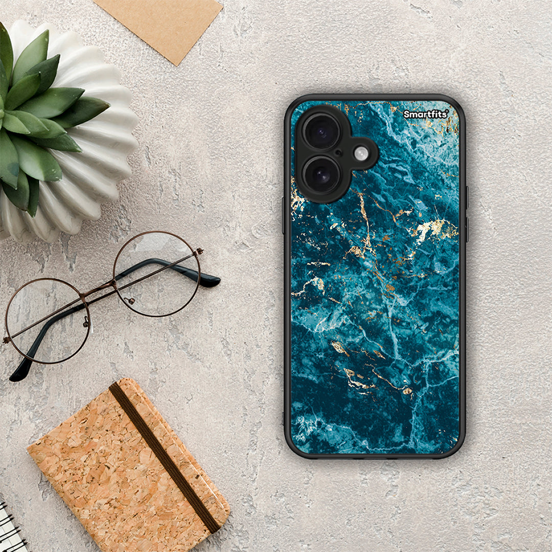 Marble Blue - iPhone 16 θήκη