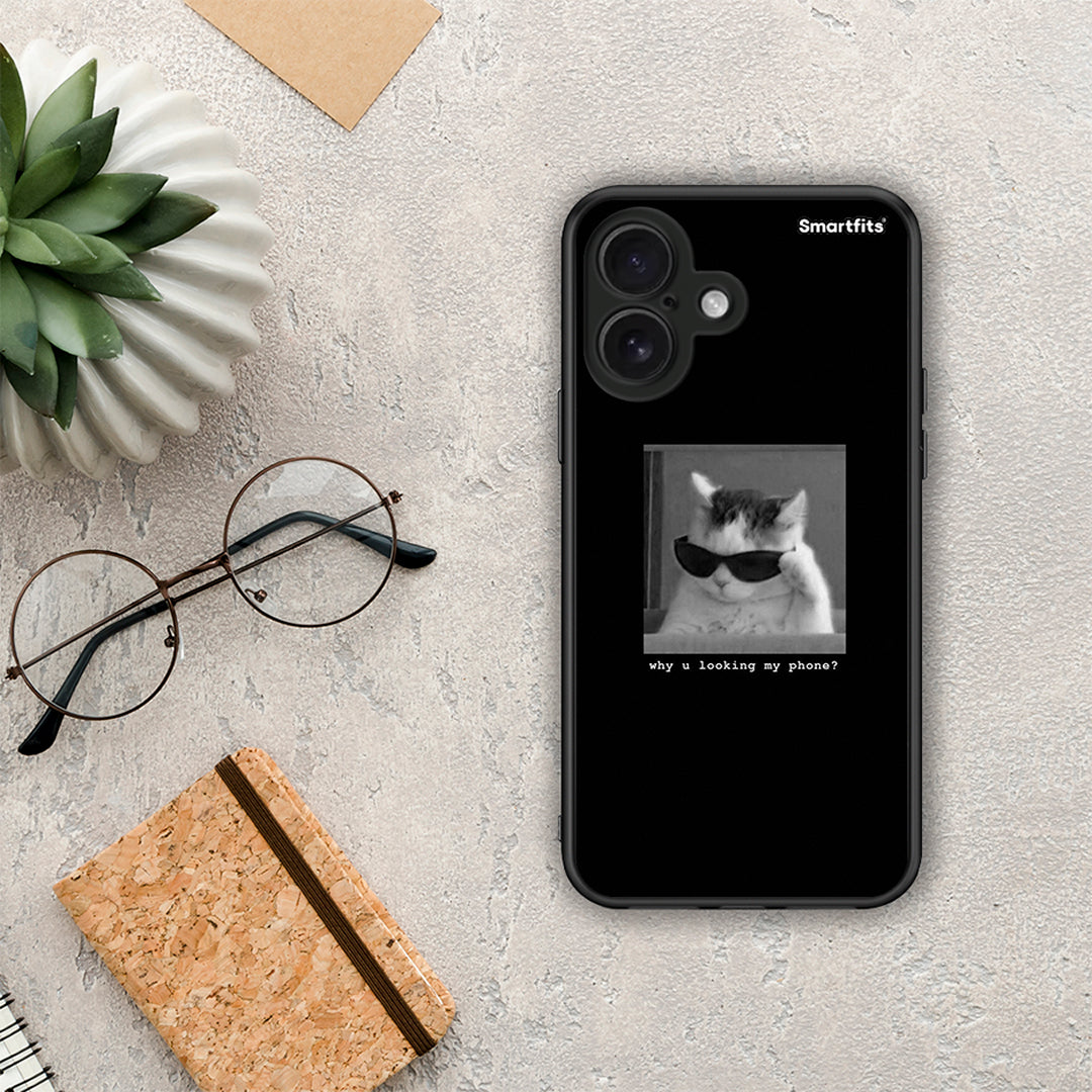 Meme Cat - iPhone 16 θήκη