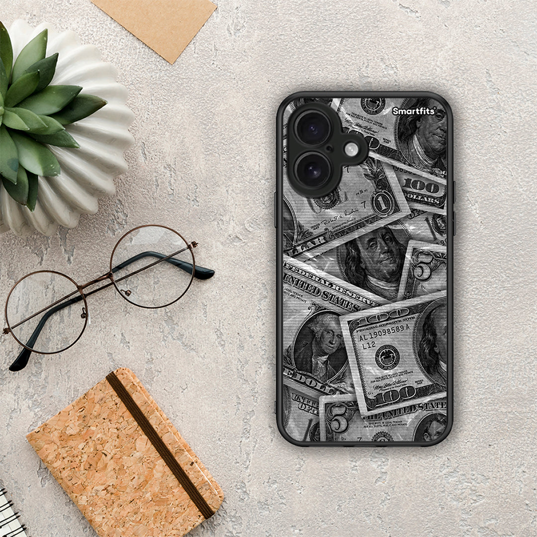 Money Dollars - iPhone 16 θήκη