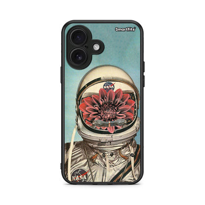iPhone 16 Nasa Bloom θήκη από τη Smartfits με σχέδιο στο πίσω μέρος και μαύρο περίβλημα | Smartphone case with colorful back and black bezels by Smartfits