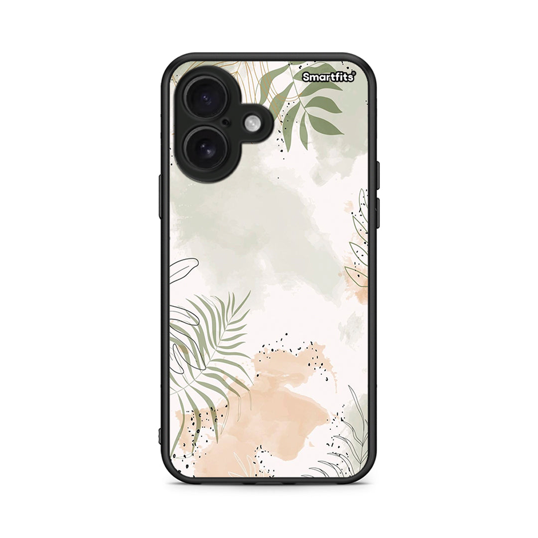 iPhone 16 Nude Plants Θήκη από τη Smartfits με σχέδιο στο πίσω μέρος και μαύρο περίβλημα | Smartphone case with colorful back and black bezels by Smartfits
