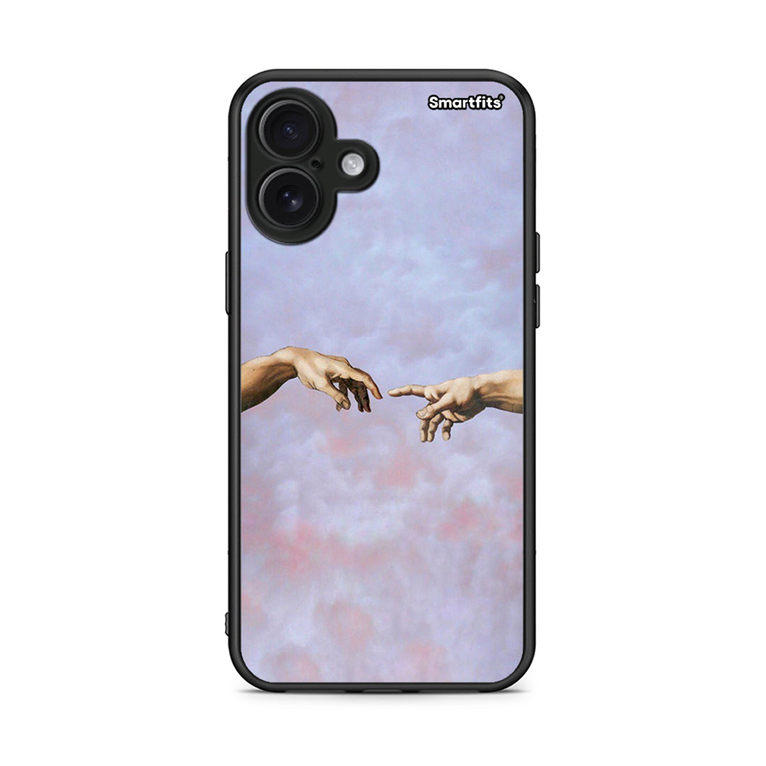 iPhone 16 Plus Adam Hand θήκη από τη Smartfits με σχέδιο στο πίσω μέρος και μαύρο περίβλημα | Smartphone case with colorful back and black bezels by Smartfits