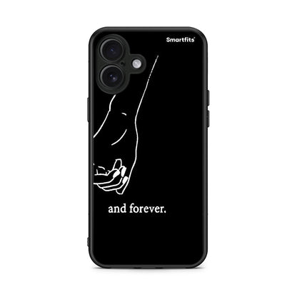 iPhone 16 Plus Always & Forever 2 Θήκη Αγίου Βαλεντίνου από τη Smartfits με σχέδιο στο πίσω μέρος και μαύρο περίβλημα | Smartphone case with colorful back and black bezels by Smartfits