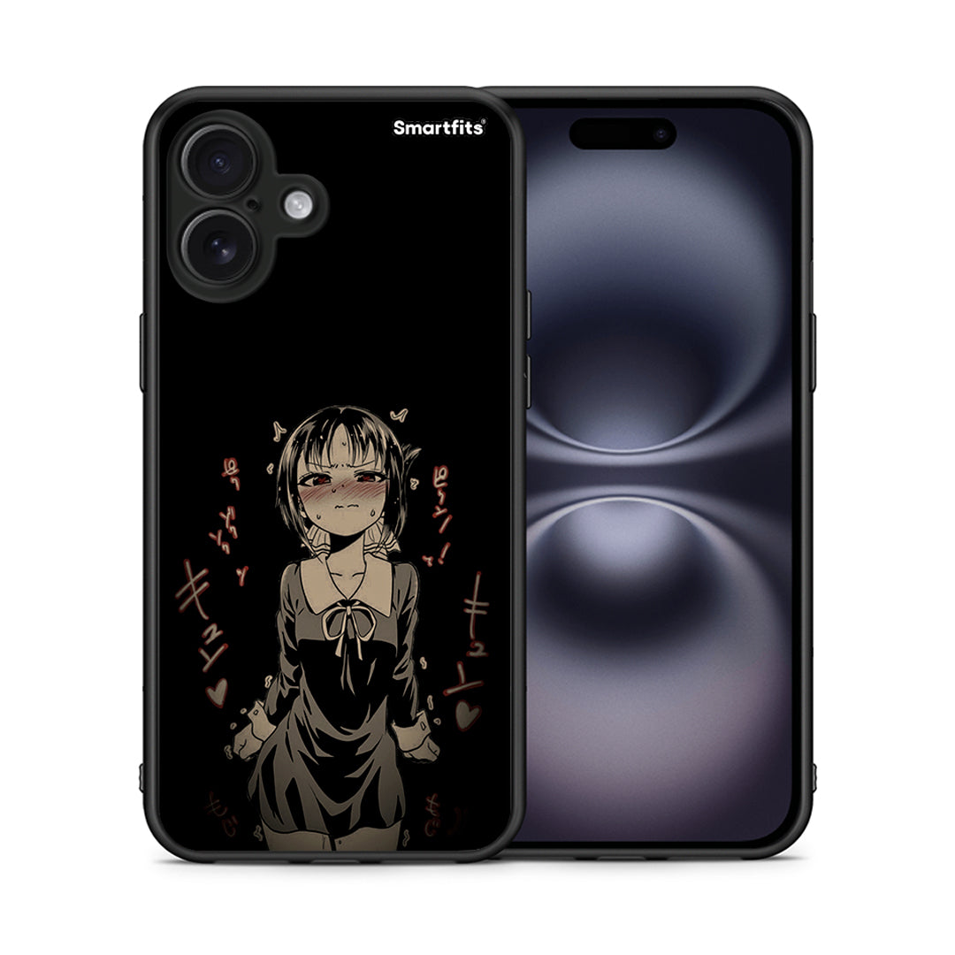 Θήκη iPhone 16 Plus Anime Girl από τη Smartfits με σχέδιο στο πίσω μέρος και μαύρο περίβλημα | iPhone 16 Plus Anime Girl case with colorful back and black bezels