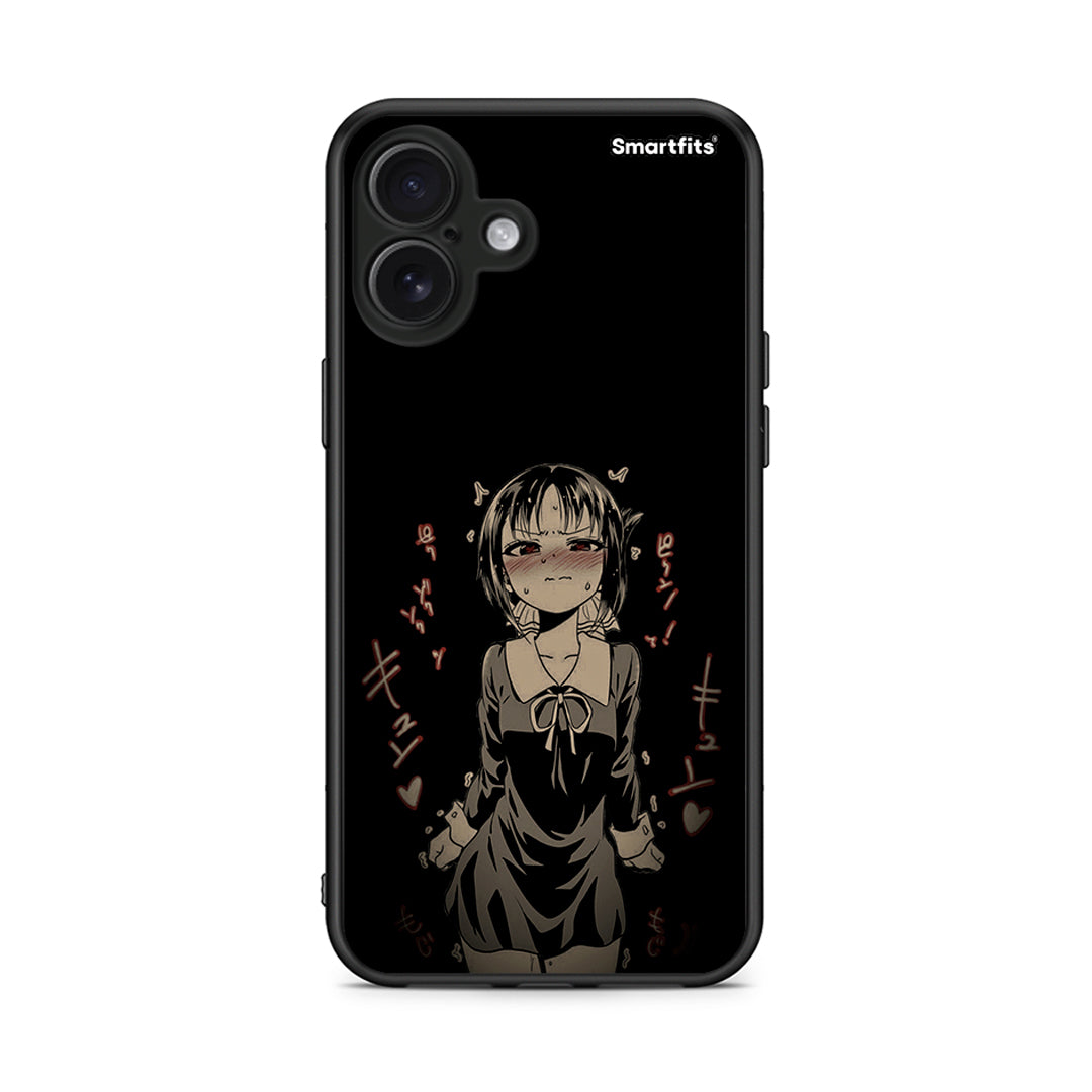 iPhone 16 Plus Anime Girl θήκη από τη Smartfits με σχέδιο στο πίσω μέρος και μαύρο περίβλημα | Smartphone case with colorful back and black bezels by Smartfits