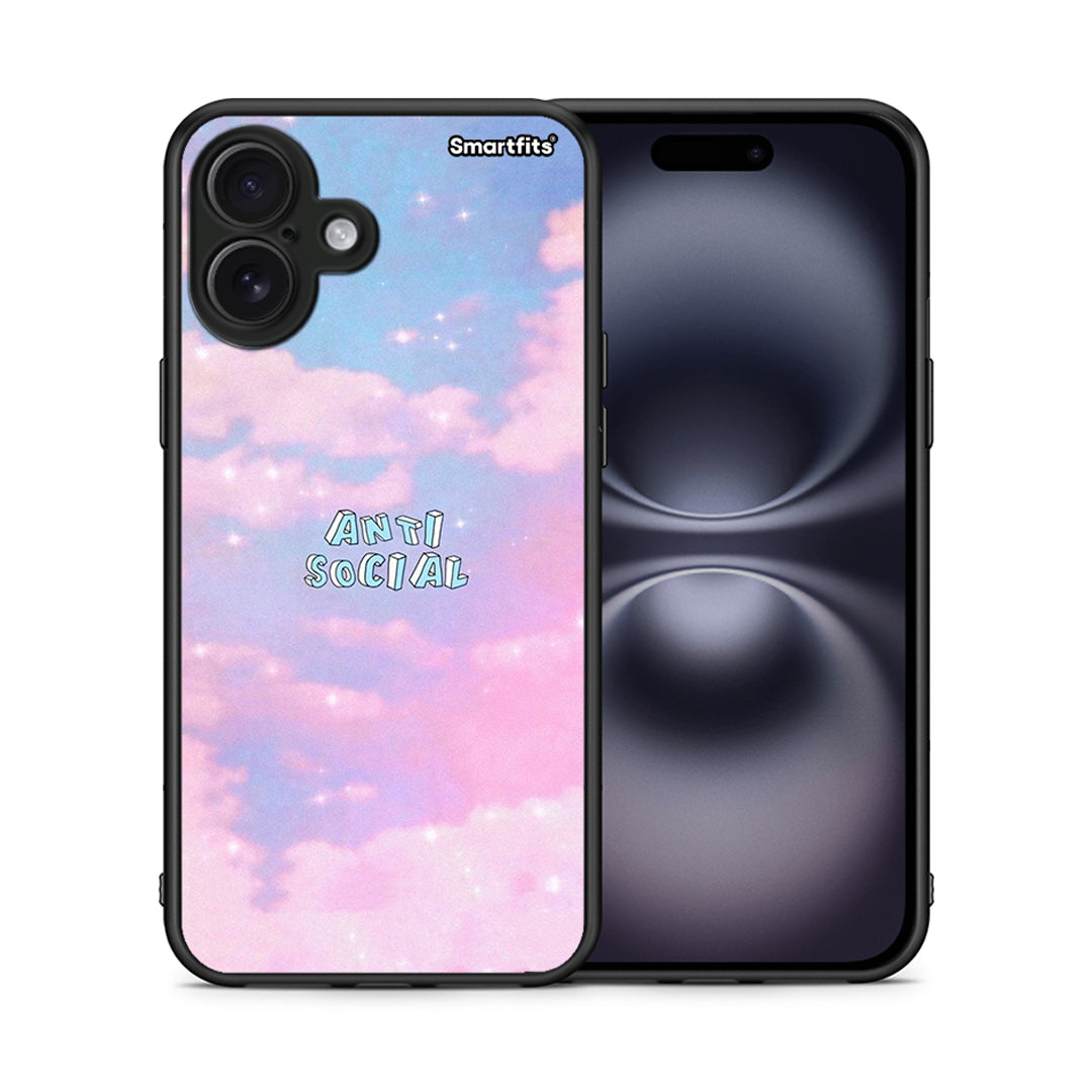 Anti Social - iPhone 16 Plus θήκη
