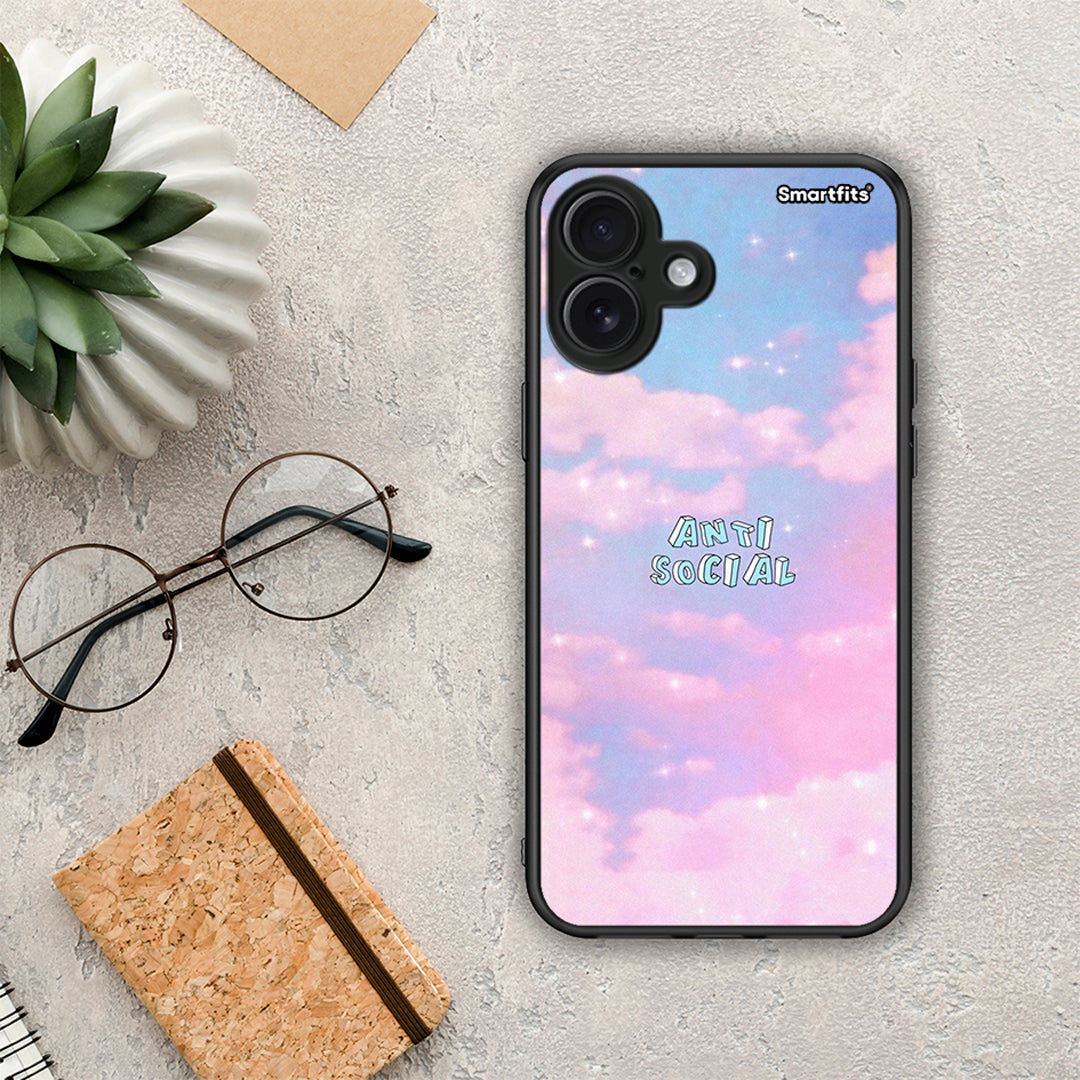 Anti Social - iPhone 16 Plus θήκη