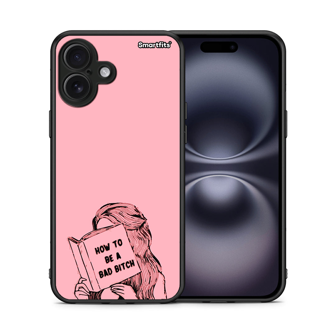 Θήκη iPhone 16 Plus Bad Bitch από τη Smartfits με σχέδιο στο πίσω μέρος και μαύρο περίβλημα | iPhone 16 Plus Bad Bitch case with colorful back and black bezels