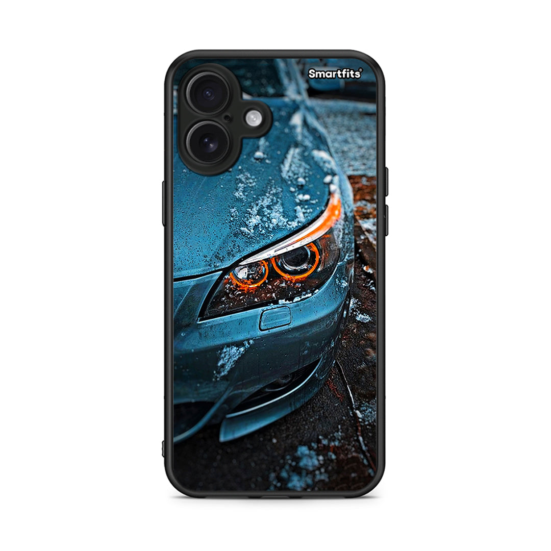 iPhone 16 Plus Bmw E60 Θήκη από τη Smartfits με σχέδιο στο πίσω μέρος και μαύρο περίβλημα | Smartphone case with colorful back and black bezels by Smartfits