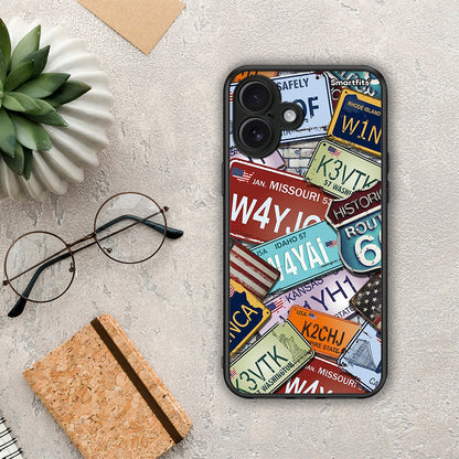 Car Plates - iPhone 16 Plus θήκη