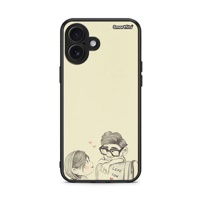 iPhone 16 Plus Carl And Ellie θήκη από τη Smartfits με σχέδιο στο πίσω μέρος και μαύρο περίβλημα | Smartphone case with colorful back and black bezels by Smartfits