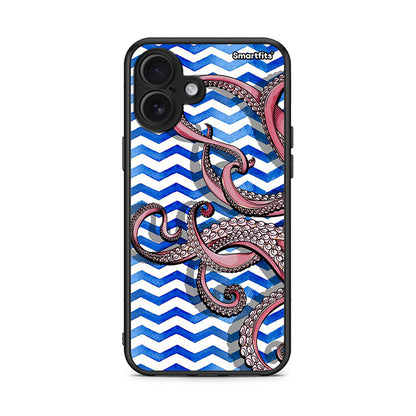 iPhone 16 Plus Chevron Devilfish θήκη από τη Smartfits με σχέδιο στο πίσω μέρος και μαύρο περίβλημα | Smartphone case with colorful back and black bezels by Smartfits