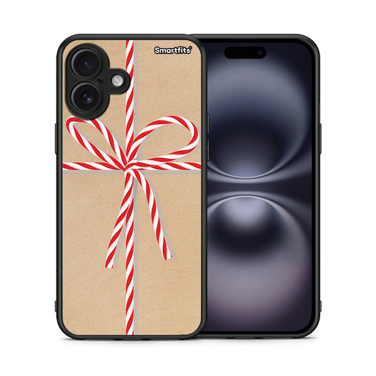 Θήκη iPhone 16 Plus Christmas Gift από τη Smartfits με σχέδιο στο πίσω μέρος και μαύρο περίβλημα | iPhone 16 Plus Christmas Gift case with colorful back and black bezels