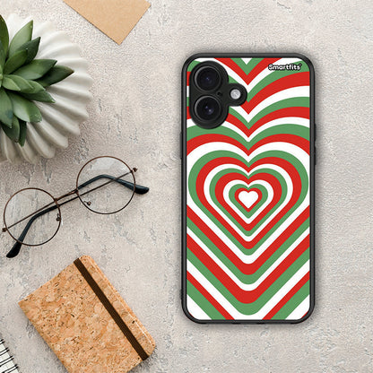 Christmas Hearts - iPhone 16 Plus θήκη