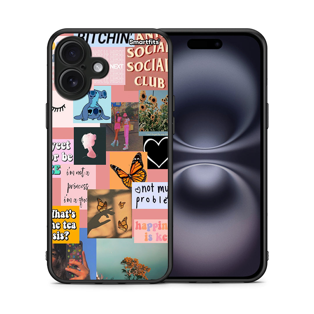 Collage Bitchin - iPhone 16 Plus θήκη