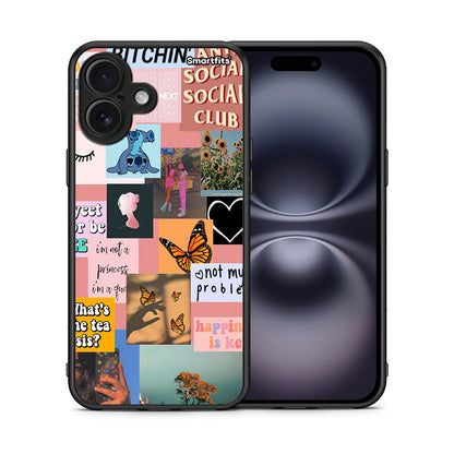 Collage Bitchin - iPhone 16 Plus θήκη