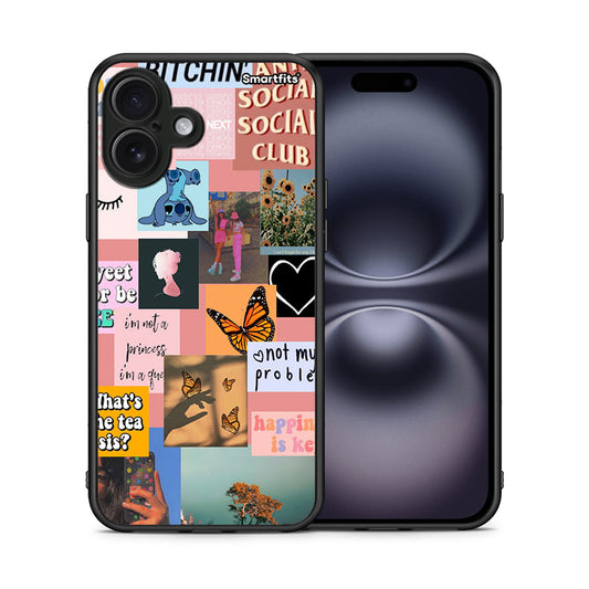 Collage Bitchin - iPhone 16 Plus θήκη