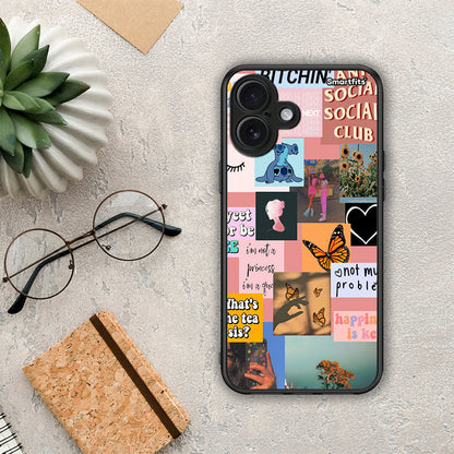 Collage Bitchin - iPhone 16 Plus θήκη