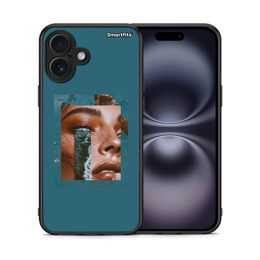 Θήκη iPhone 16 Plus Cry An Ocean από τη Smartfits με σχέδιο στο πίσω μέρος και μαύρο περίβλημα | iPhone 16 Plus Cry An Ocean case with colorful back and black bezels